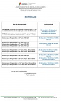 INFORMAÇÕES SOBRE MATRÍCULAS PARA O ANO LECTIVO 2013/2014